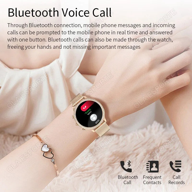 Smart Watch Women Ladies 2024 New Bluetooth Call Sport PPG+ECG SmartWatch for Women Present Gift