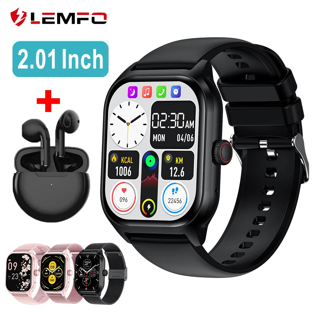 2024 Smartwatch: Bluetooth Calling, Touch Dial Music & Fitness Tracker - Perfect Gift !